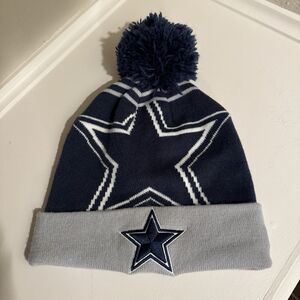 Dallas Cowboys NFL Era Cuffed Knit Navy/Gray Beanie- One Size‎